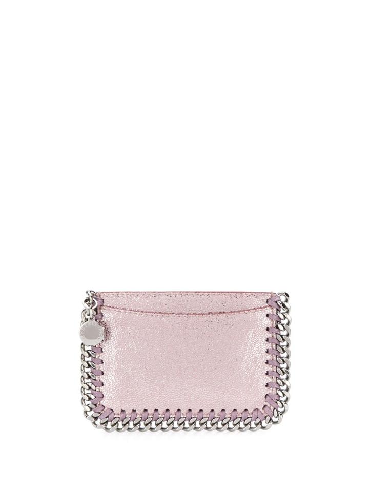 Stella Mccartney Falabella Metallic Cardholder - Pink