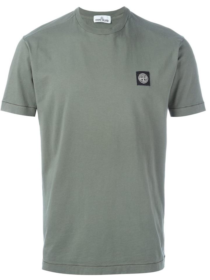 Stone Island - Chest Patch T-shirt - Men - Cotton - Xl, Green, Cotton
