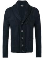 Tom Ford Ribbed Cardigan - Blue