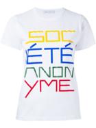 Société Anonyme 'da Sa' T-shirt, Women's, Size: Large, White, Cotton