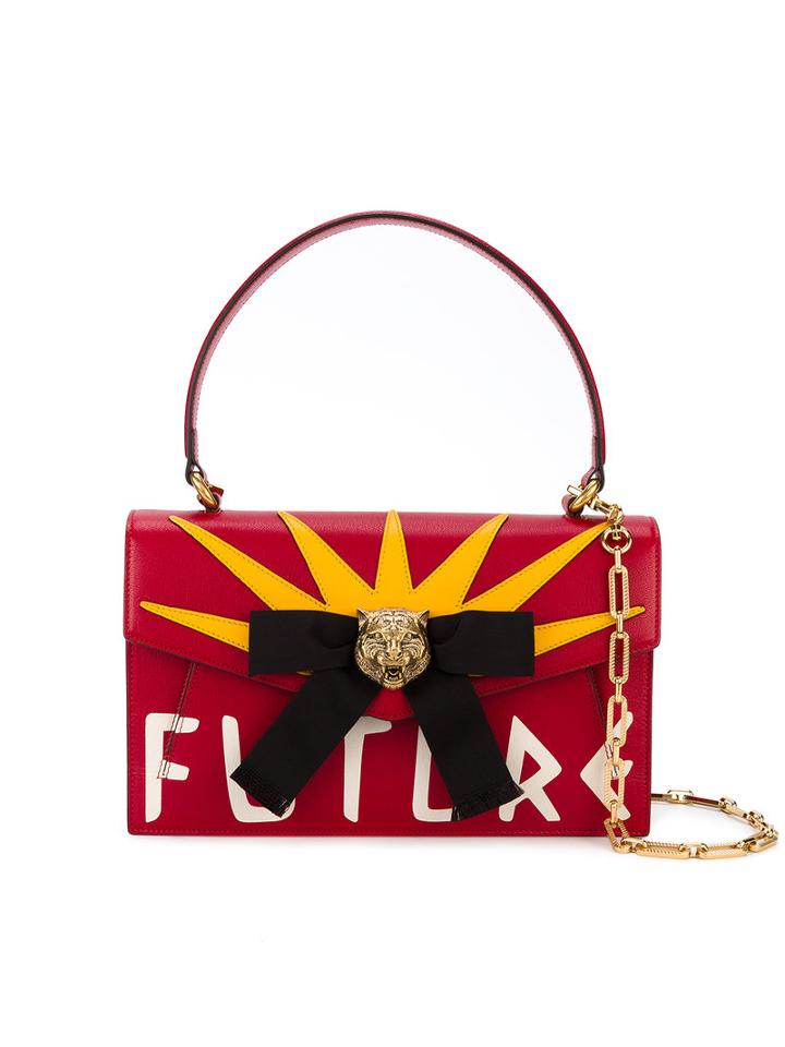 Gucci - Small Linea 'future' Shoulder Bag - Women - Leather/metal - One Size, Red, Leather/metal