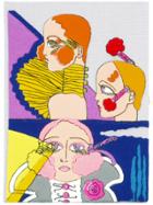 Olympia Le-tan Portrait Book Clutch - Multicolour