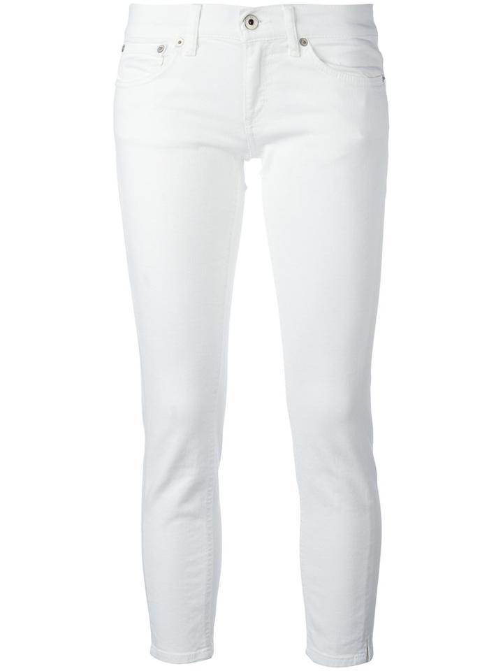Dondup Skinny Jeans, Women's, Size: 29, White, Cotton/spandex/elastane