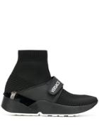 Versace Jeans Logo Sock Sneakers - Black