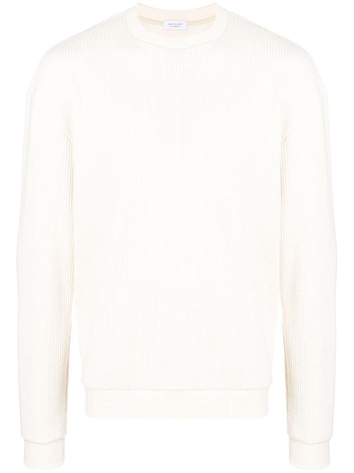 John Elliott Ribbed Knitted Style Jumper - Neutrals