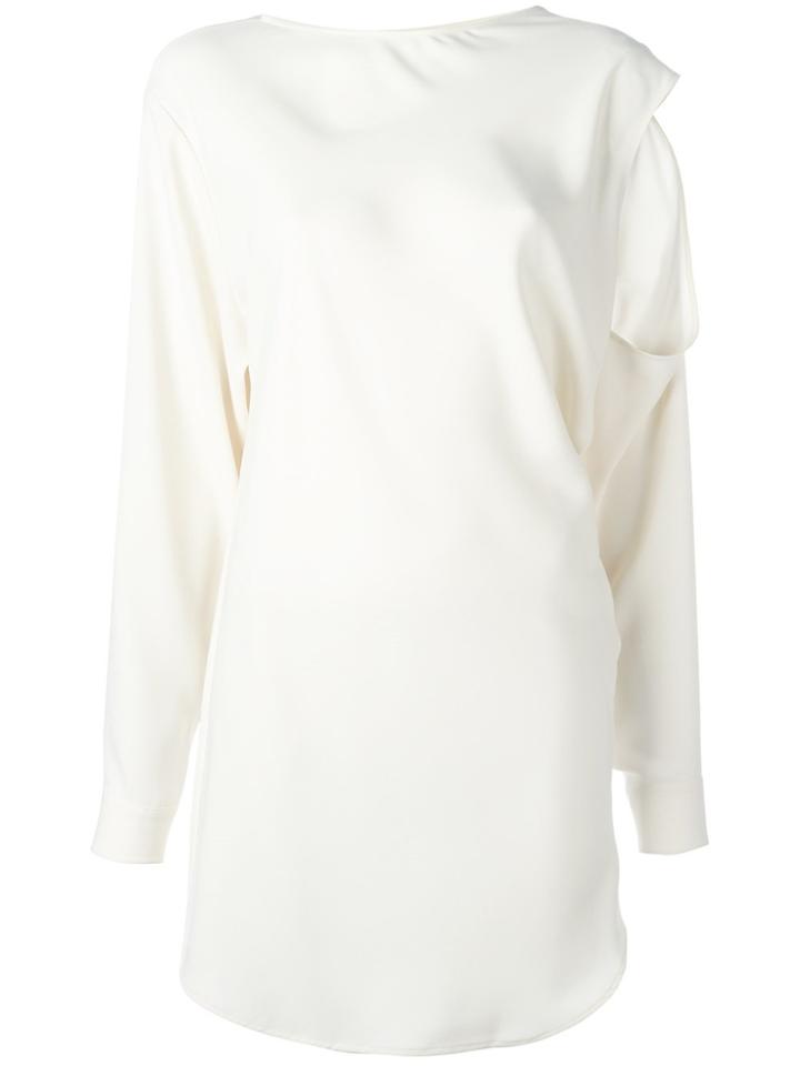 Mm6 Maison Margiela Cut Out Blouse - White