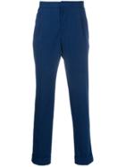 Officine Generale Drew Micro Check Trousers - Blue