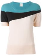 Eggs Colour Block Knit T-shirt
