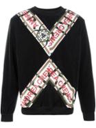 Andrea Crews Striped Sweatshirt, Men's, Size: Large, Black, Polyurethane/polyester/polyamide/cotton