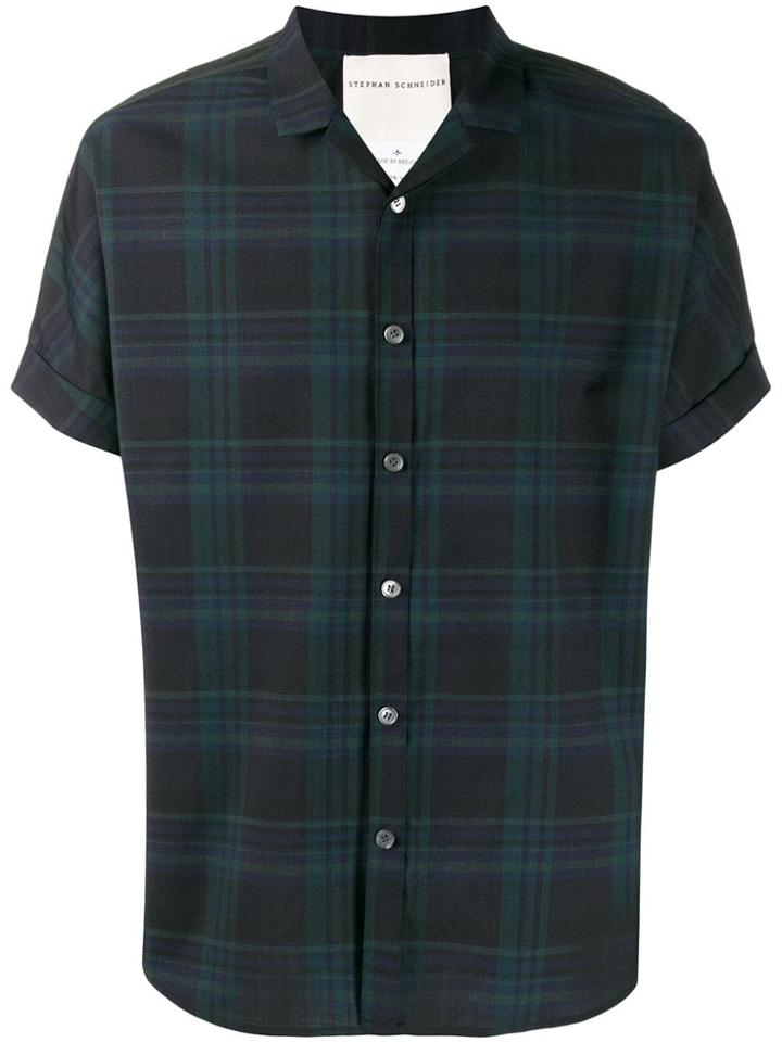 Stephan Schneider Plaid Button Down Shirt - Blue