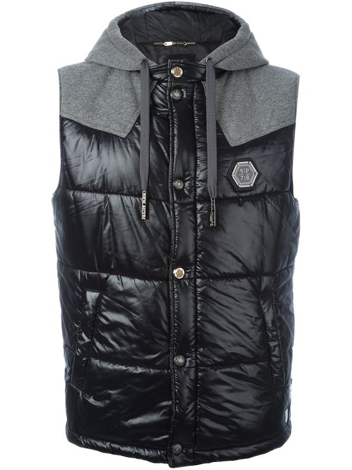 Philipp Plein 'gulf Breeze' Padded Gilet, Men's, Size: Xl, Black, Polyamide/cotton