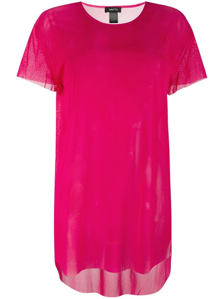 Avant Toi Sheer T-shirt - Pink