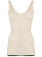 Forte Forte Ribbed Tank Top - Nude & Neutrals