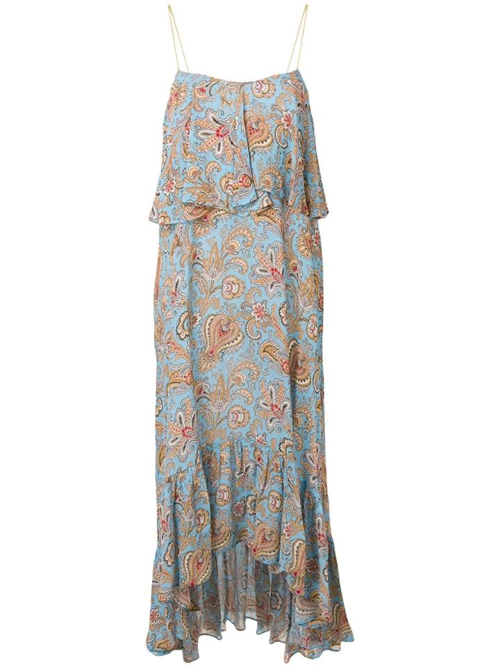 Etro Floral Paisley Print Dress - Blue