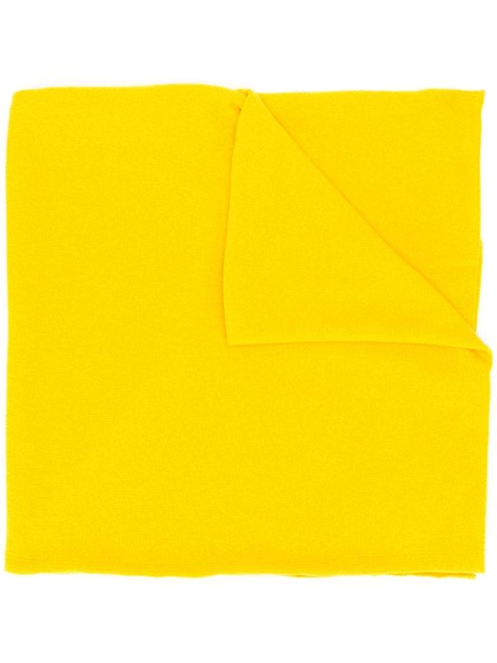 Pringle Of Scotland Plain Cashmere Scarf - Yellow