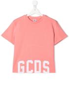 Gcds Kids Teen Logo Embroidered Top - Pink