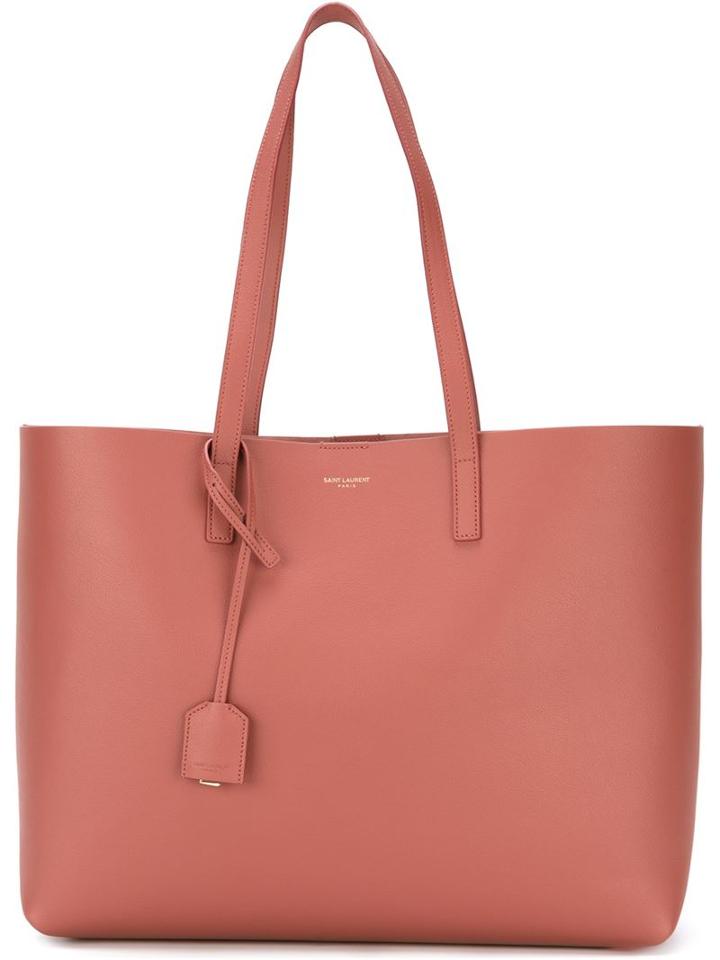 Saint Laurent Classic Shopper Tote, Women's, Pink/purple, Calf Leather