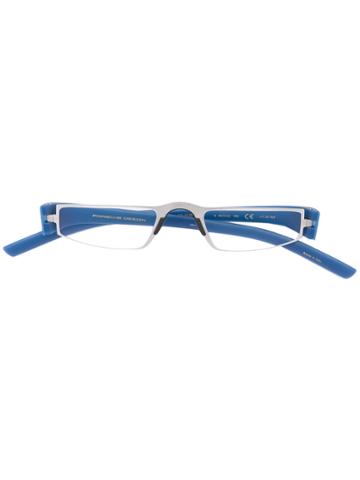 Porsche Design Slim Square Frame Glasses - Blue