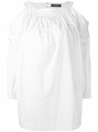 Wandering Cold Shoulder Blouse - White