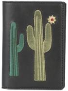 Lizzie Fortunato Jewels Embroidered Cactus Note Wallet - Black