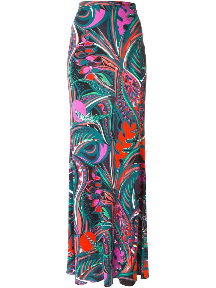 Emilio Pucci Abstract Print Maxi Skirt