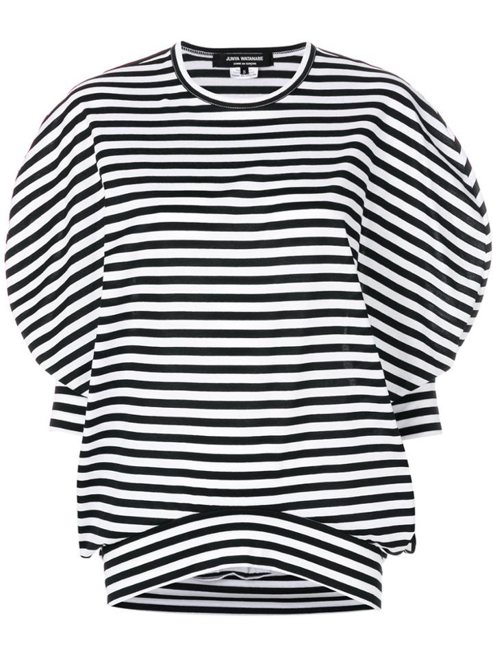 Junya Watanabe Comme Des Garçons Striped Knitted Top - Black