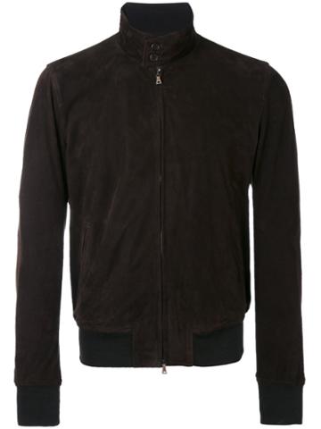 Stewart - Bomber Jacket - Men - Leather - L, Brown, Leather