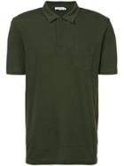 Sunspel Chest Pocket Polo Shirt - Green