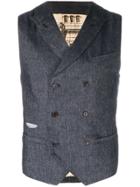 Al Duca D'aosta 1902 Double Breasted Waistcoat - Blue
