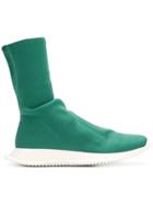 Rick Owens Drkshdw Ankle Sock Sneakers - Green