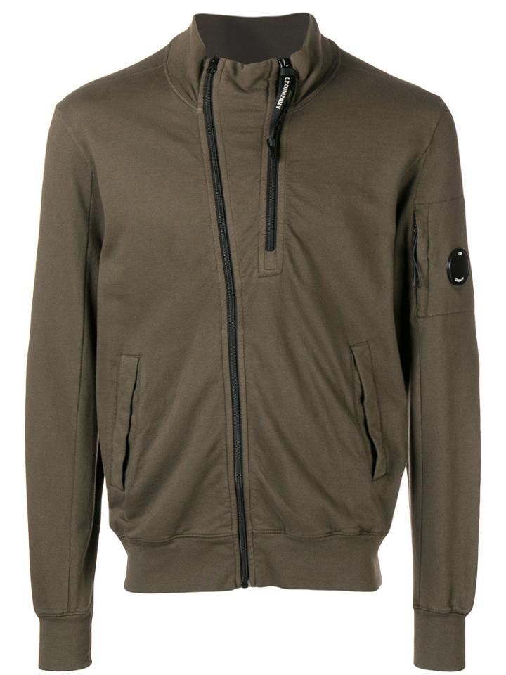 Cp Company Double Zip Sweatshirt - Green