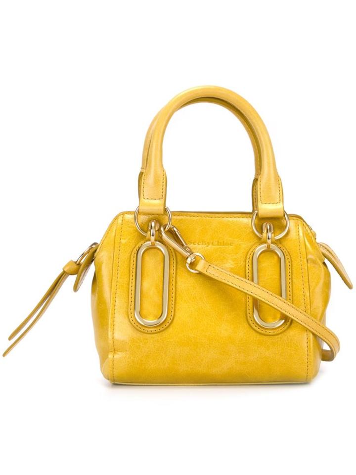 See By Chloé Mini 'paige' Crossbody Bag, Women's, Yellow/orange