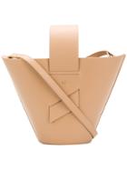 Carolina Santo Domingo Bucket Shoulder Bag - Nude & Neutrals