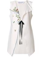 Christian Dior Vintage Embroidered Sleeveless Jacket - Nude & Neutrals