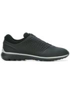 Z Zegna Perforated Detailing Sneakers - Black