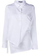 Ann Demeulemeester Draped Layered Shirt, Women's, Size: 36, White, Cotton