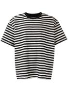 À La Garçonne - Striped T-shirt - Unisex - Cotton - Xgg, Black, Cotton