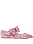 Polly Plume Glitter Ballerina Shoes - Pink