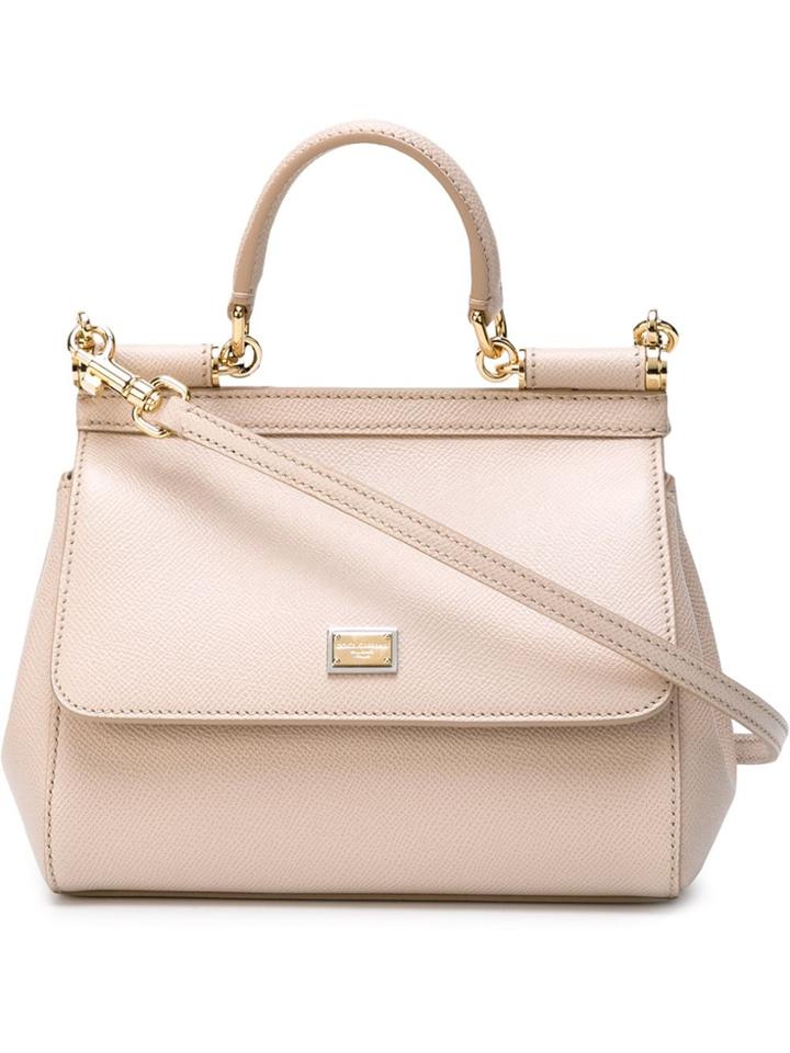 Dolce & Gabbana Mini 'sicily' Tote - Pink & Purple