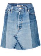 Re/done - Denim Skirt - Women - Cotton - 27, Blue, Cotton