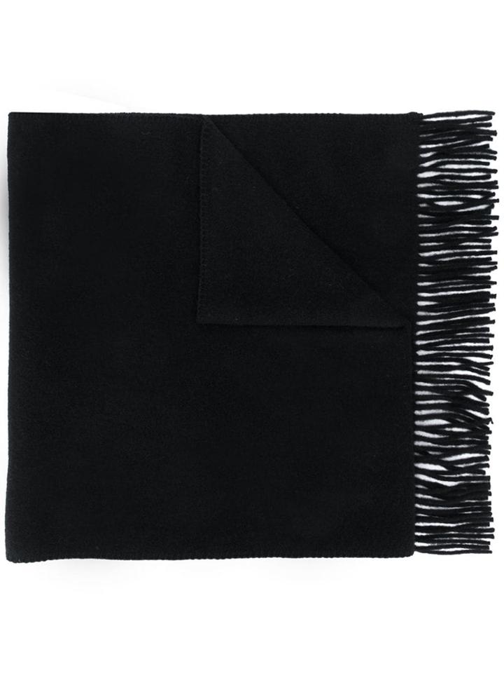 Ami Alexandre Mattiussi Scarf Ami De Coeur Patch Scarf - Black