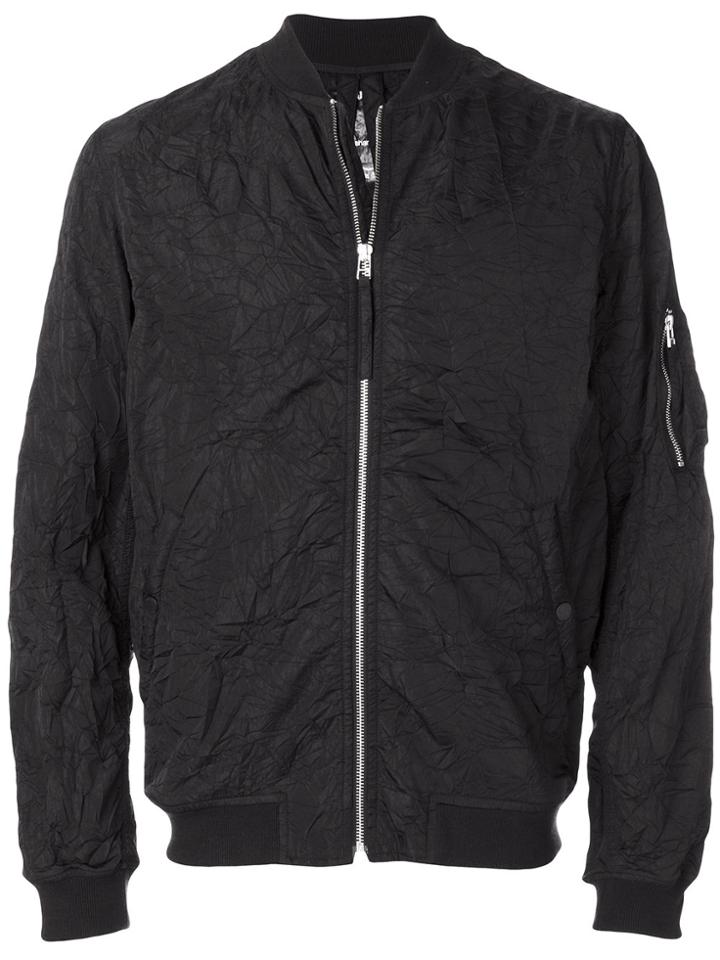 Maharishi Creased Bomber Jacket - Black