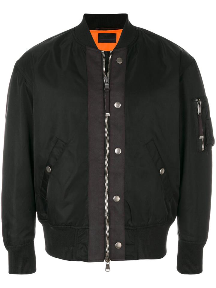 Diesel Black Gold Zipped Bomber Jacket