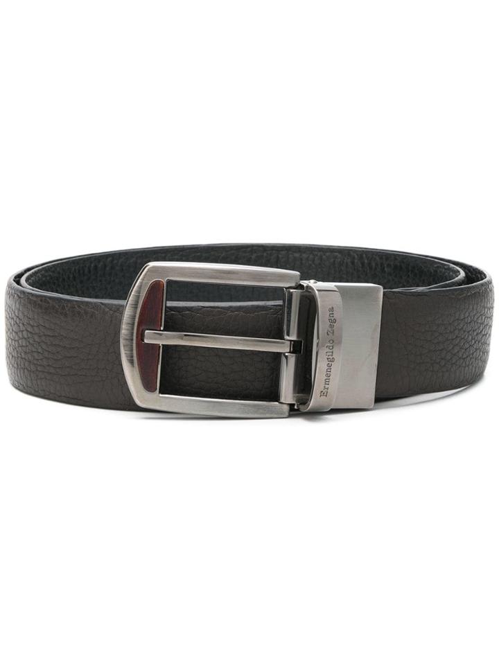 Ermenegildo Zegna Classic Buckle Belt - Brown