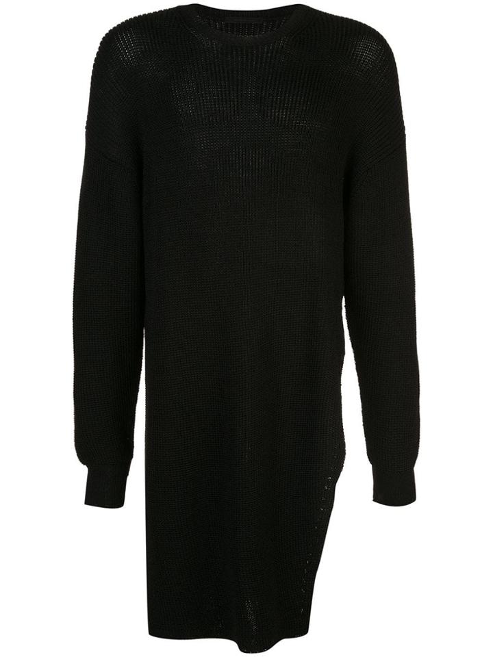The Viridi-anne Oversized Knit Sweater - Black