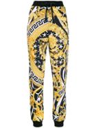 Versace Savage Barocco Print Track Pants - Black