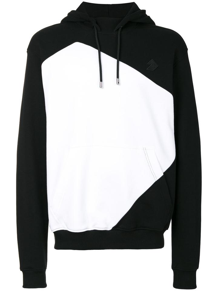 Versus - Colour Block Hoodie - Men - Cotton - Xl, White, Cotton