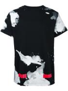 Off-white Abstract Print T-shirt, Men's, Size: Large, Black, Cotton