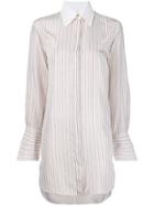 Chloé Striped Silk Shirt - White