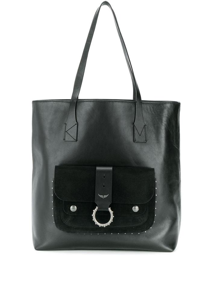 Zadig & Voltaire Kate Suede Shopper Bag - Black